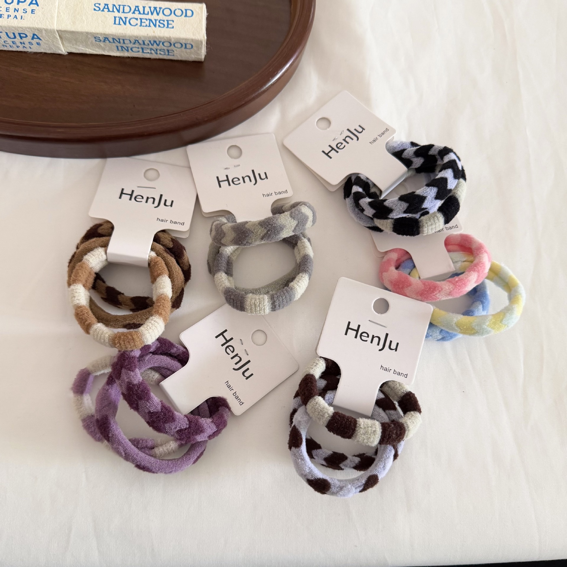 High-elasticity hair bands, braided hair ties, women's hair bands, versatile colors, and various ponytail beauty hair ties details Picture