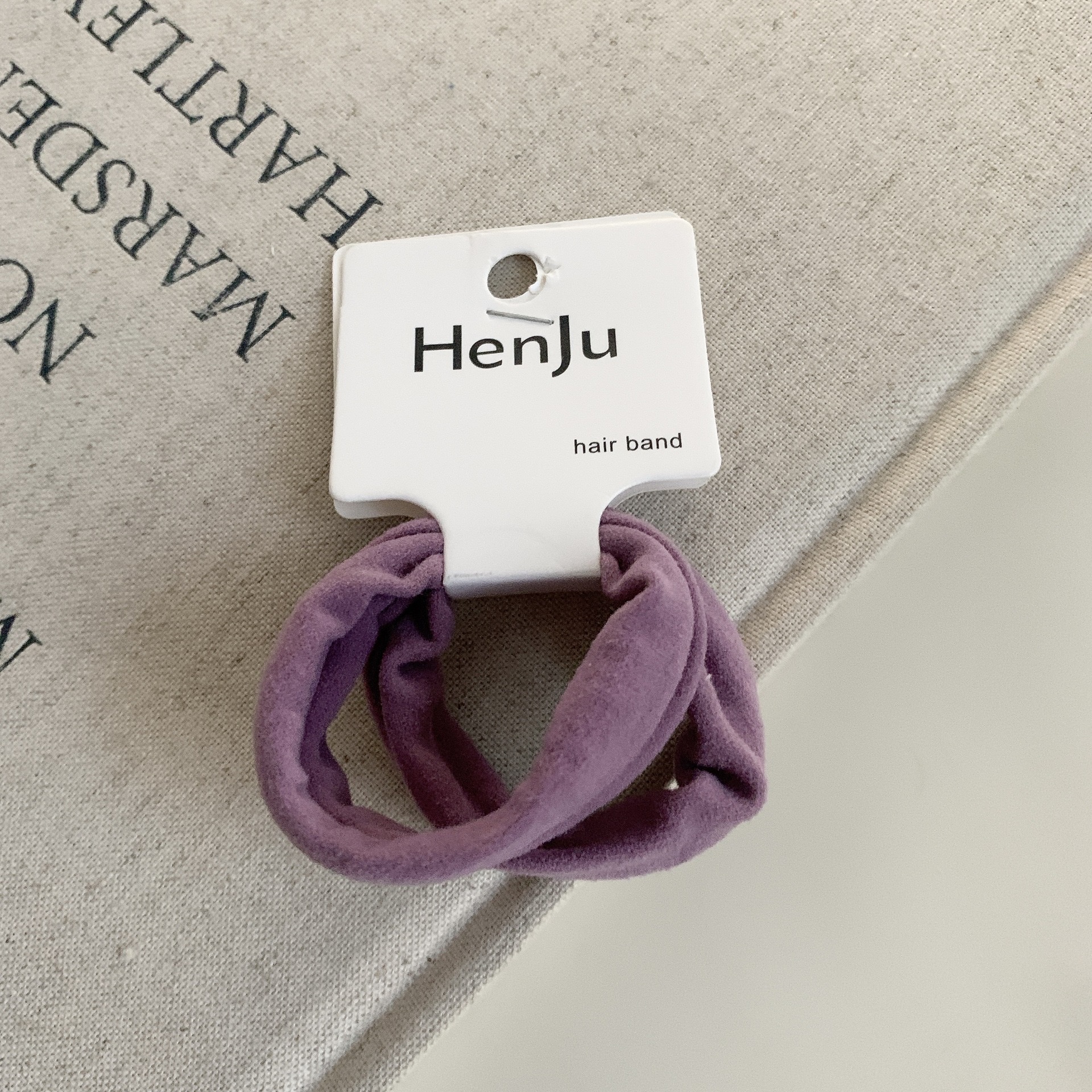 Anillo de toalla minimalista conjunto de cordón de pelo de alta elasticidad conjunto de base anillo de pelo cordón de cabeza cabeza atada cordón de cuero adorno de pelo detail image 8