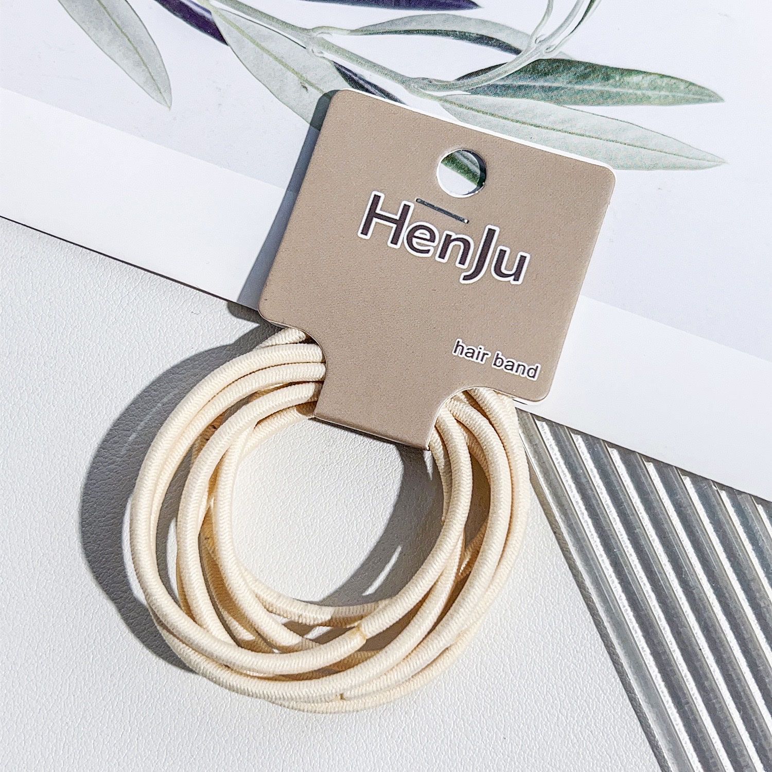 Korean-style seamless towel loop headband for girls, high-end hair tie, high-elasticity rubber band, hair cover and hair accessory detail image 12
