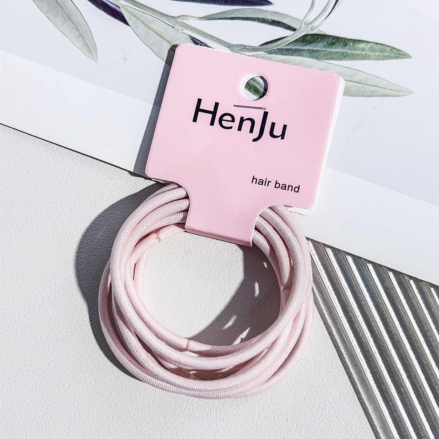 Korean-style seamless towel loop headband for girls, high-end hair tie, high-elasticity rubber band, hair cover and hair accessory detail image 9