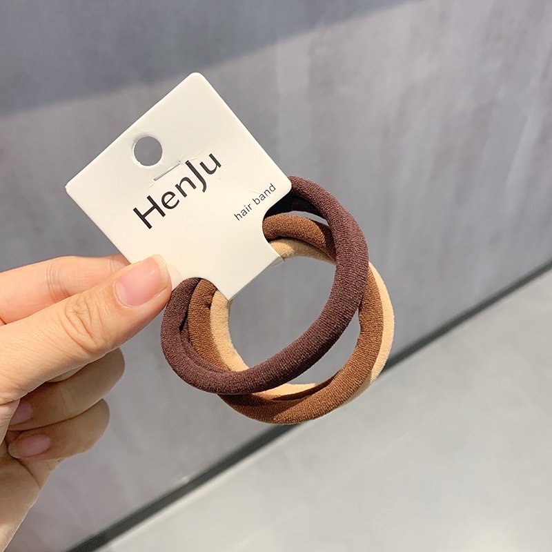 Korean high-elasticity, non-damaging hair towel band, durable quality, basic hair tie, hair band and hair accessory detail image 8