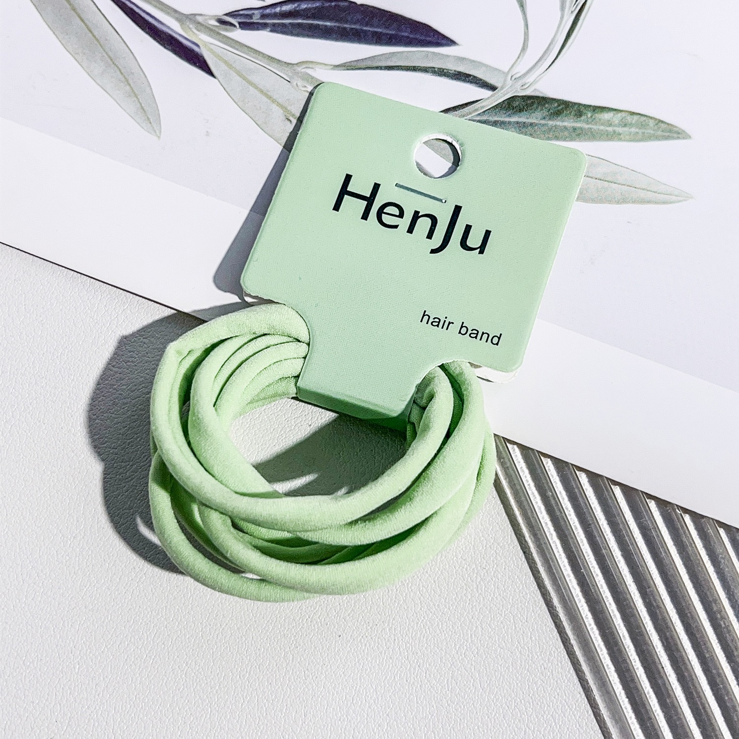 Korean-style seamless towel loop headband for girls, high-end hair tie, high-elasticity rubber band, hair cover and hair accessory detail image 4