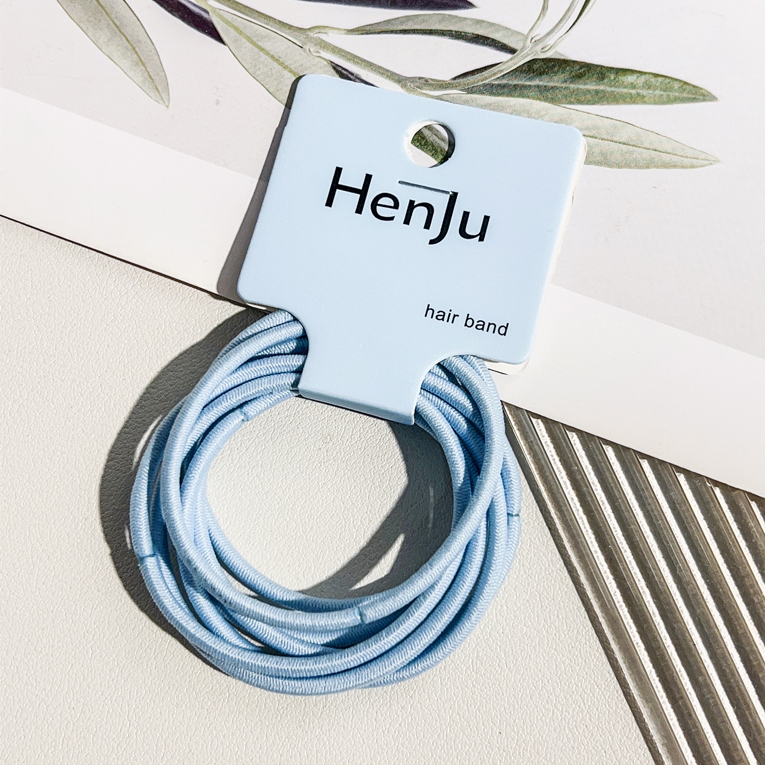 Korean-style seamless towel loop headband for girls, high-end hair tie, high-elasticity rubber band, hair cover and hair accessory detail image 10