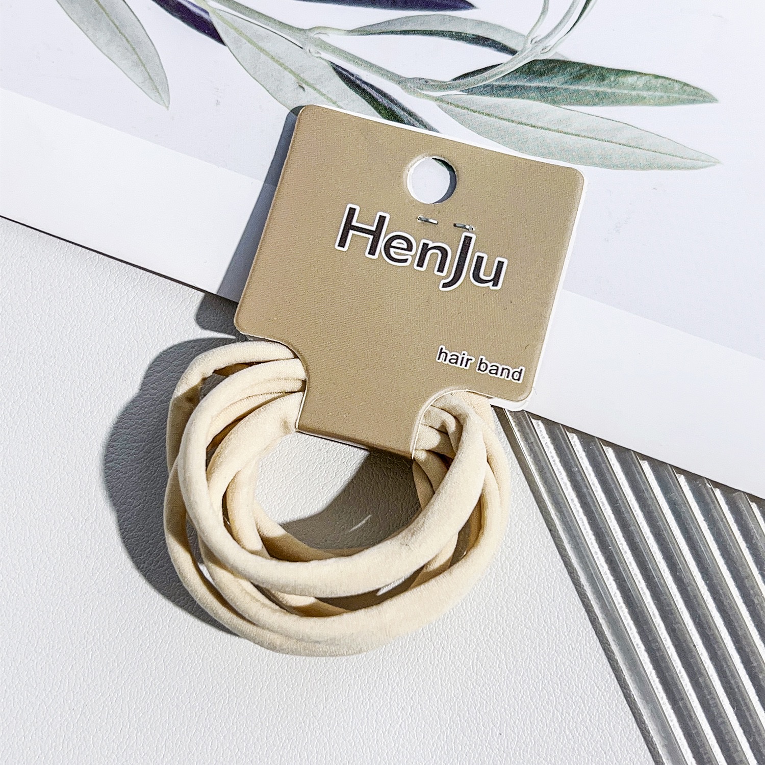 Korean-style seamless towel loop headband for girls, high-end hair tie, high-elasticity rubber band, hair cover and hair accessory detail image 7