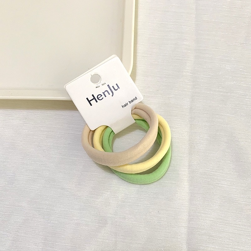 Korean high-elasticity, non-damaging hair towel band, durable quality, basic hair tie, hair band and hair accessory detail image 5