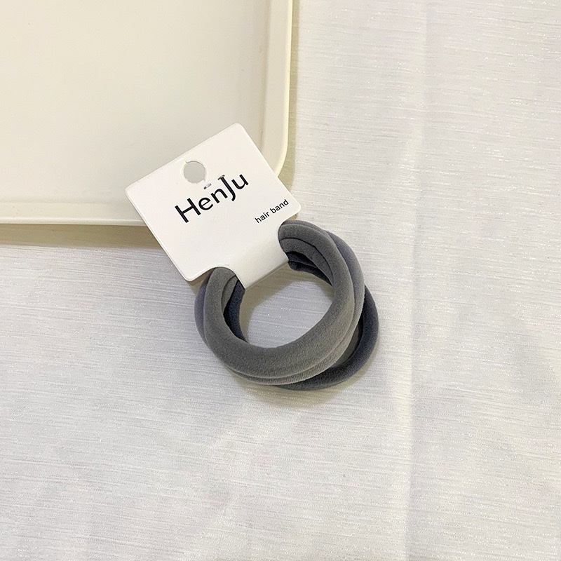 Korean high-elasticity, non-damaging hair towel band, durable quality, basic hair tie, hair band and hair accessory detail image 4
