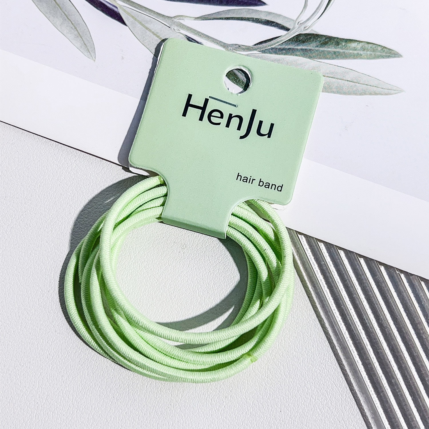 Korean-style seamless towel loop headband for girls, high-end hair tie, high-elasticity rubber band, hair cover and hair accessory detail image 8