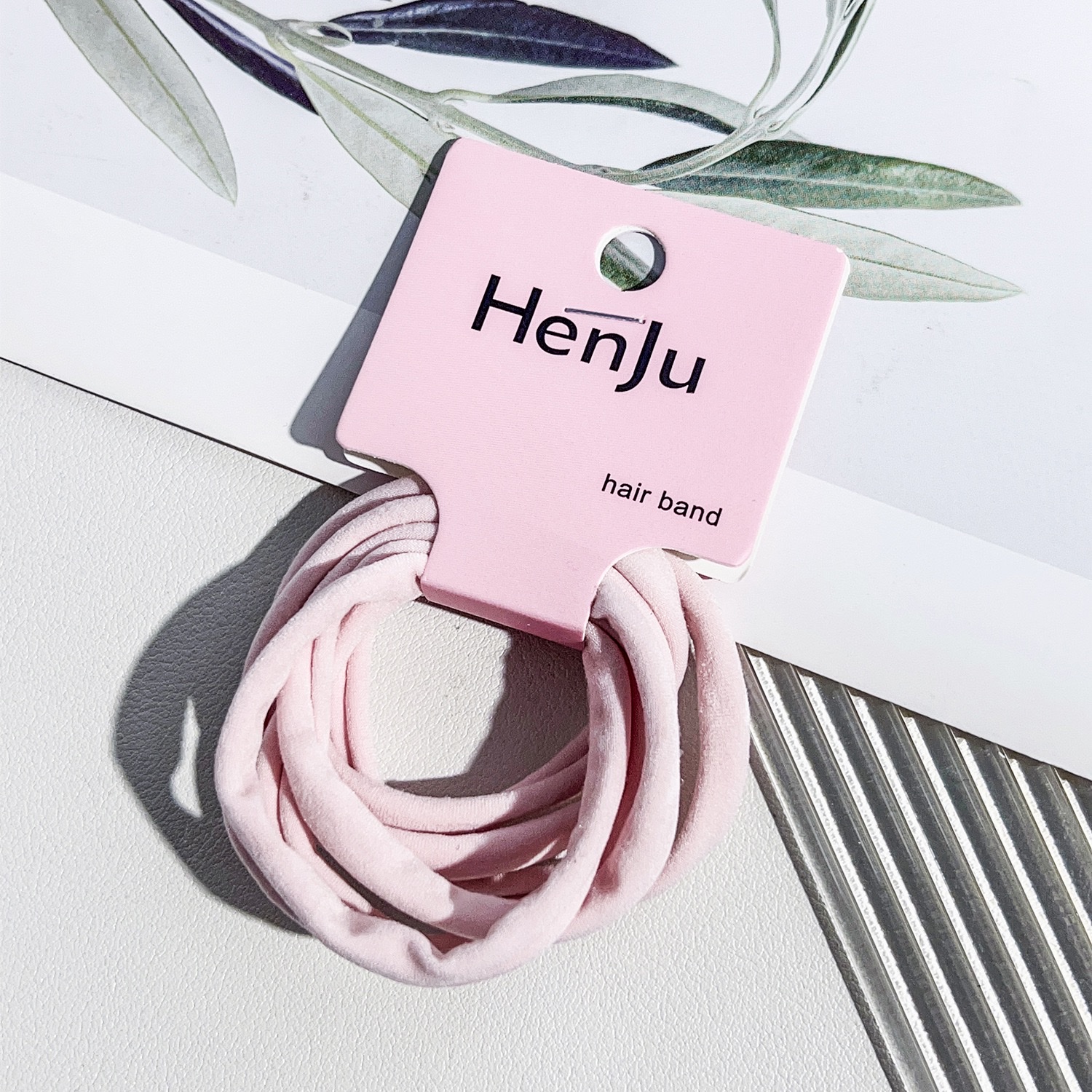 Korean-style seamless towel loop headband for girls, high-end hair tie, high-elasticity rubber band, hair cover and hair accessory detail image 2