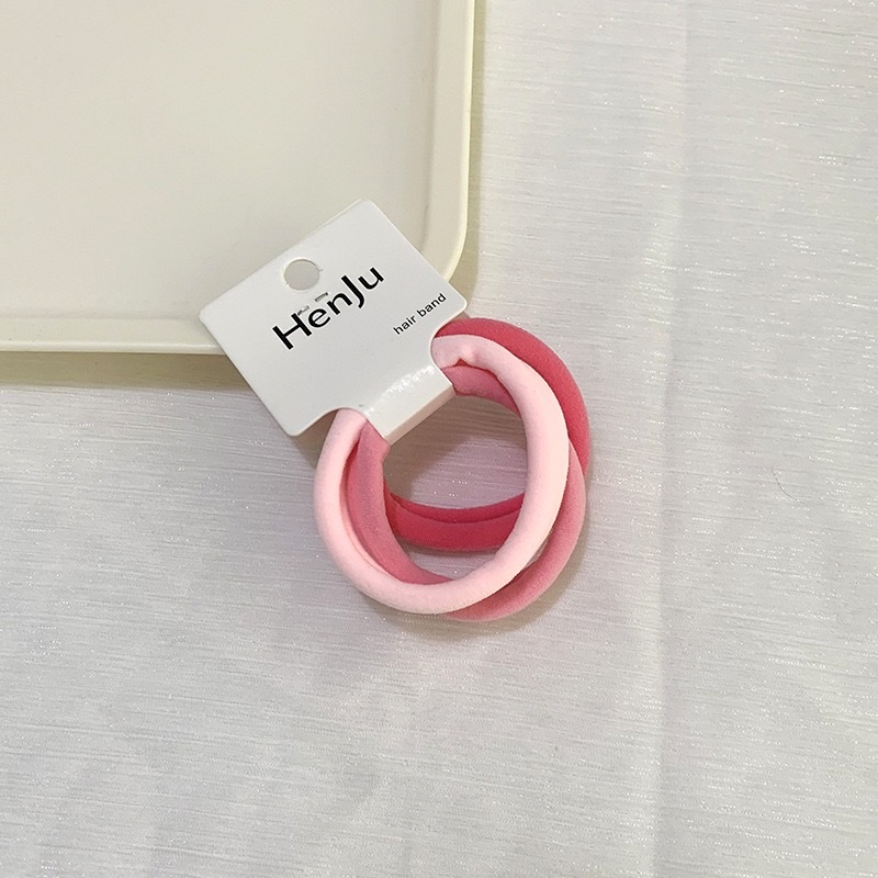 Korean high-elasticity, non-damaging hair towel band, durable quality, basic hair tie, hair band and hair accessory detail image 7