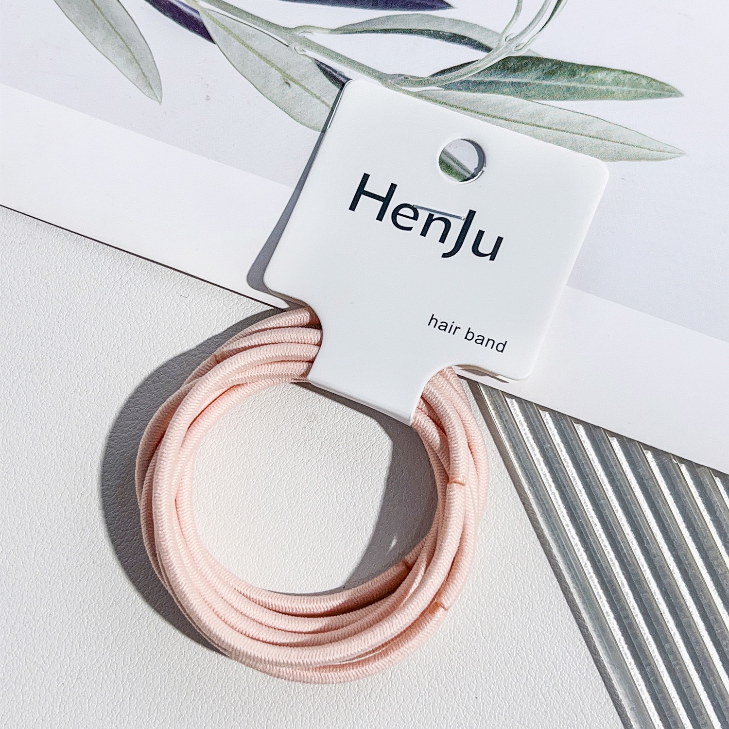 Korean-style seamless towel loop headband for girls, high-end hair tie, high-elasticity rubber band, hair cover and hair accessory detail image 11
