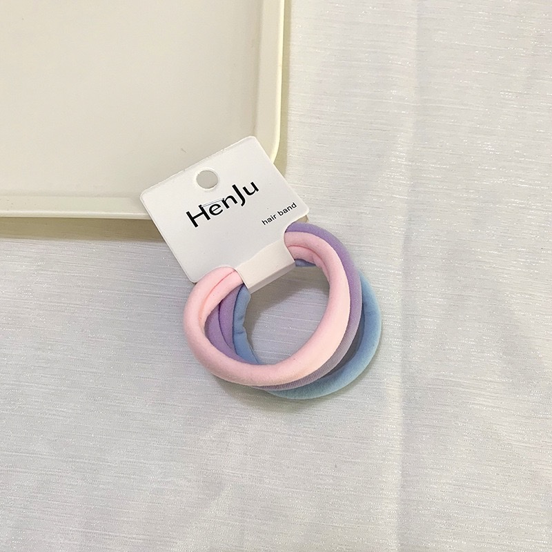 Korean high-elasticity, non-damaging hair towel band, durable quality, basic hair tie, hair band and hair accessory detail image 2