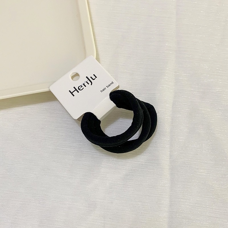 Korean high-elasticity, non-damaging hair towel band, durable quality, basic hair tie, hair band and hair accessory detail image 6