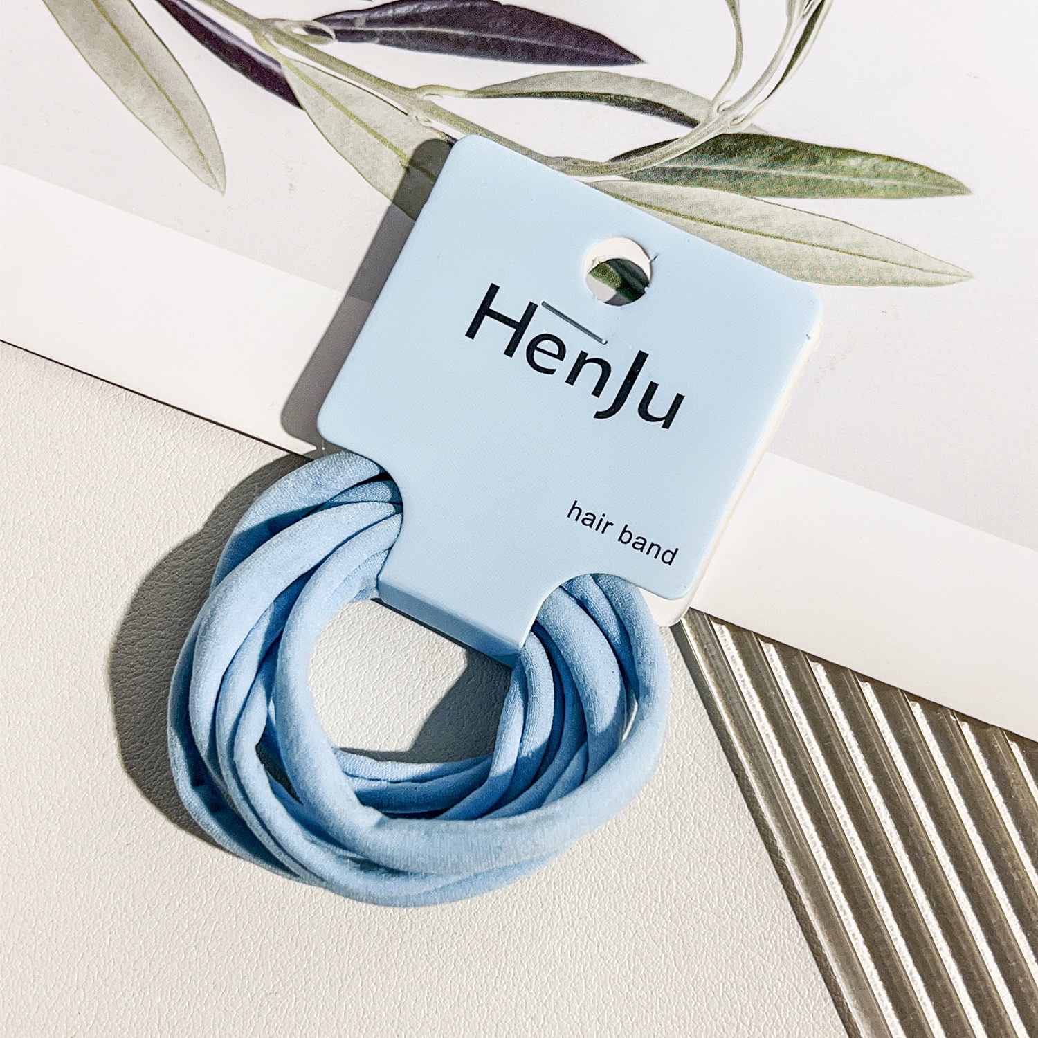 Korean-style seamless towel loop headband for girls, high-end hair tie, high-elasticity rubber band, hair cover and hair accessory detail image 6