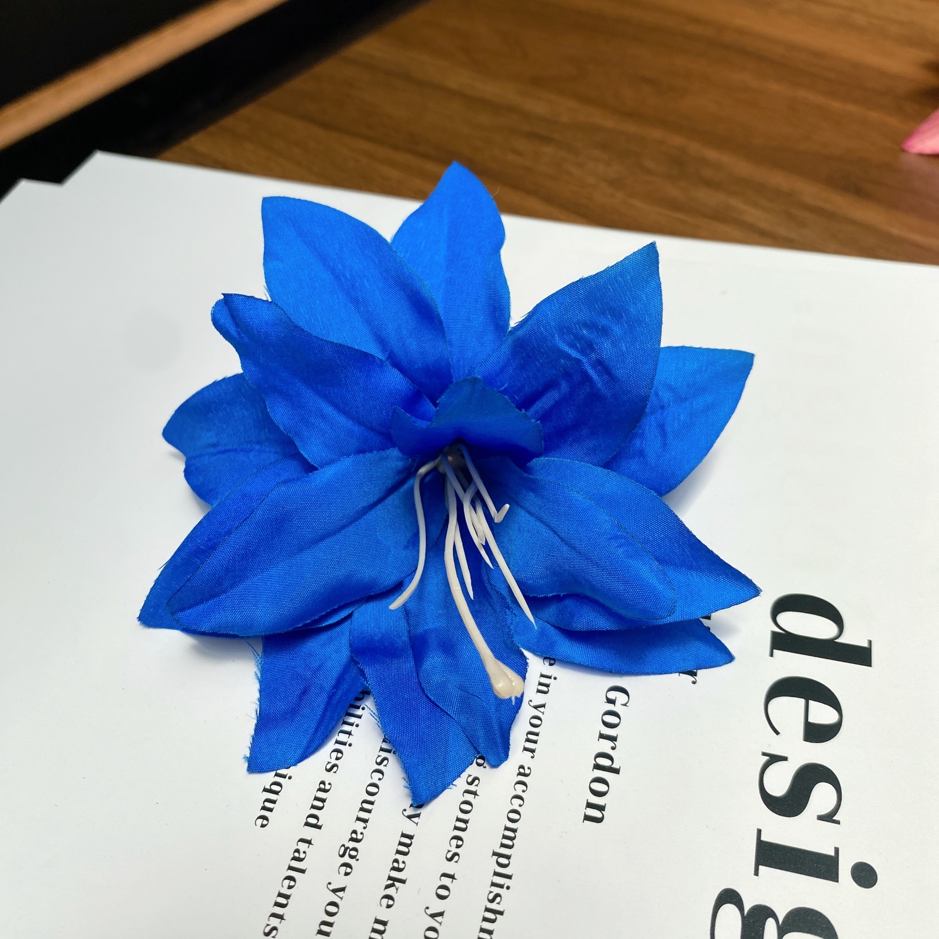 Retro lily headwear, simulated flower hair clips, flower headwear, traditional Chinese style cheongsam, new Chinese style ancient kimono hair accessories detail image 8