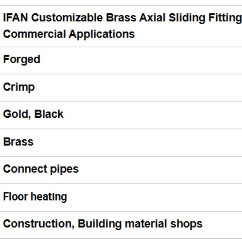 IFAN Factory Wholesale Durable Brass Pipe Fittings pic 4