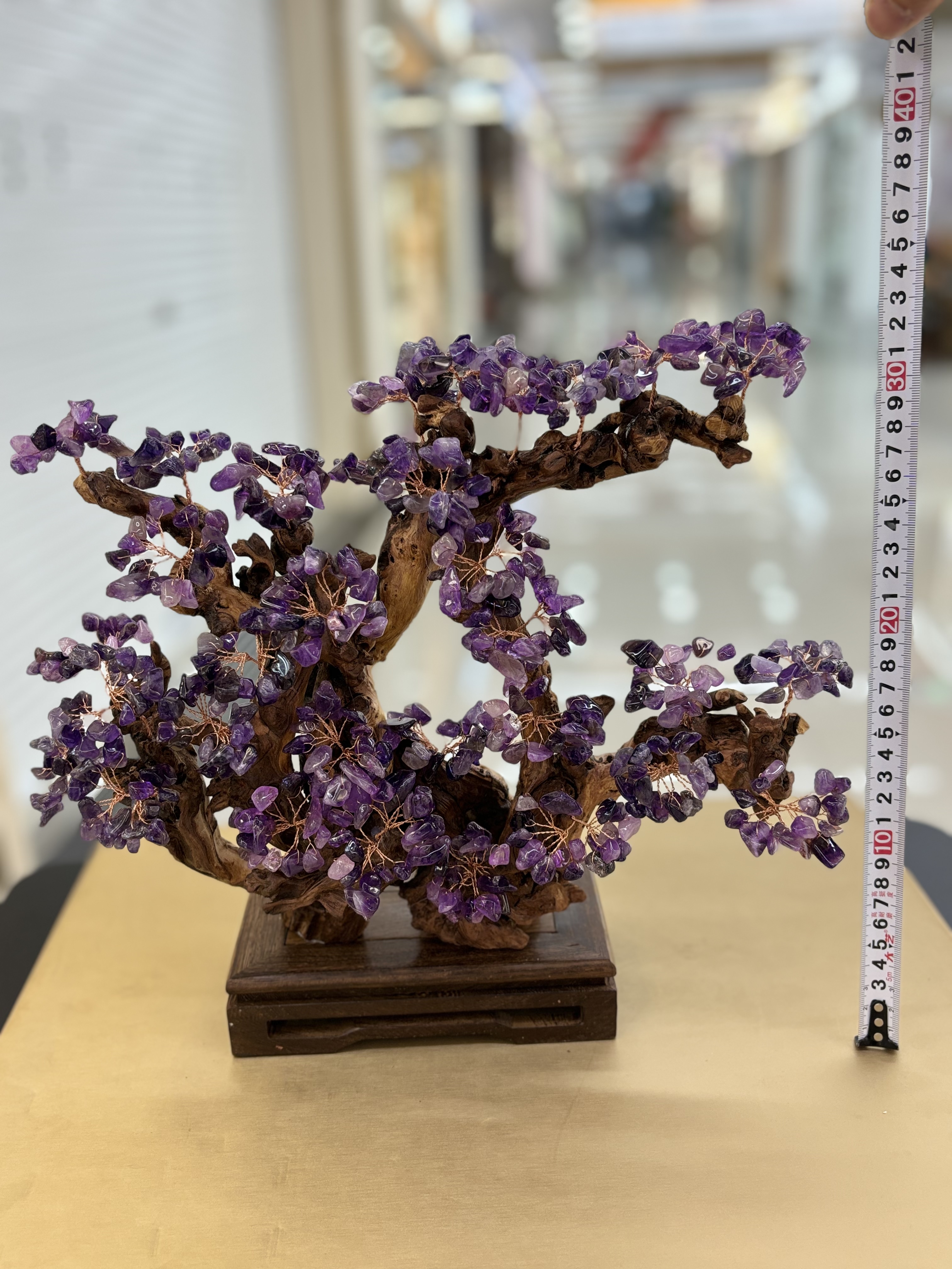 Natural amatista árbol de la exhibición hogar sala de estar puerta de la empresa recepción hacer dinero sacudiendo el dinero casa de la ciudad inauguración de la casa regalos -2 detail image 5