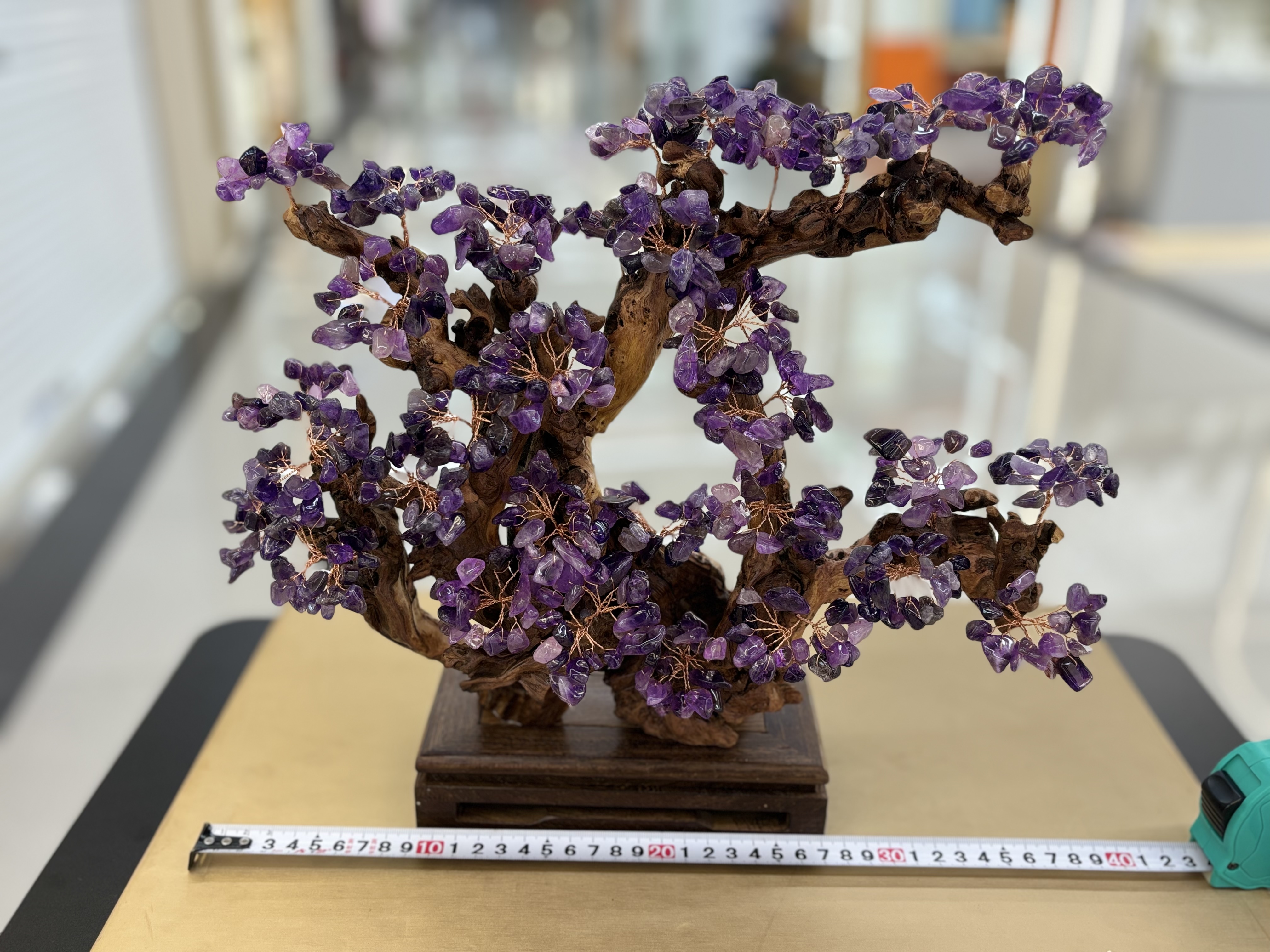 Natural amatista árbol de la exhibición hogar sala de estar puerta de la empresa recepción hacer dinero sacudiendo el dinero casa de la ciudad inauguración de la casa regalos -2 detail image 6