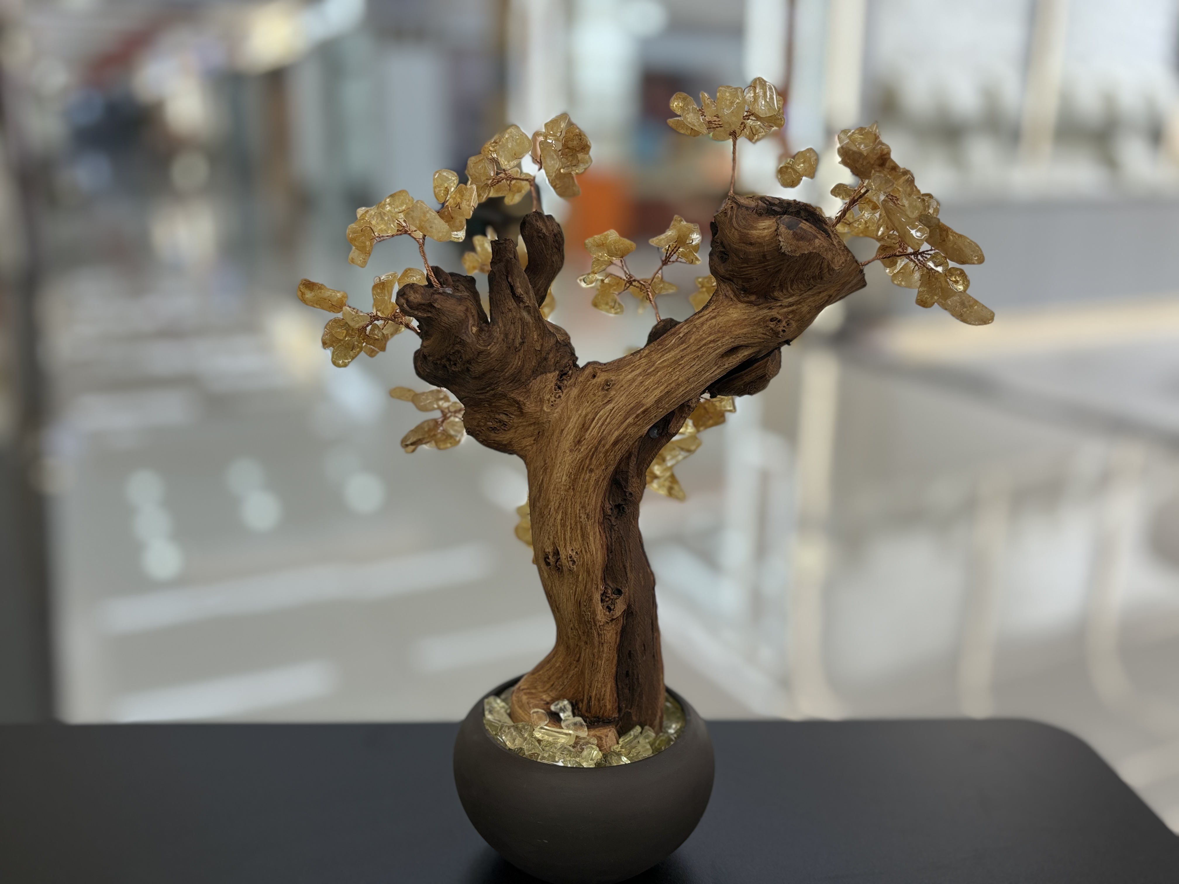 Natural citrino truco rico árbol de cosechadoras casa gabinete de vino tienda de xuan guang apertura de la empresa regalos decoración decoración estilo chino -12 Application Scenario