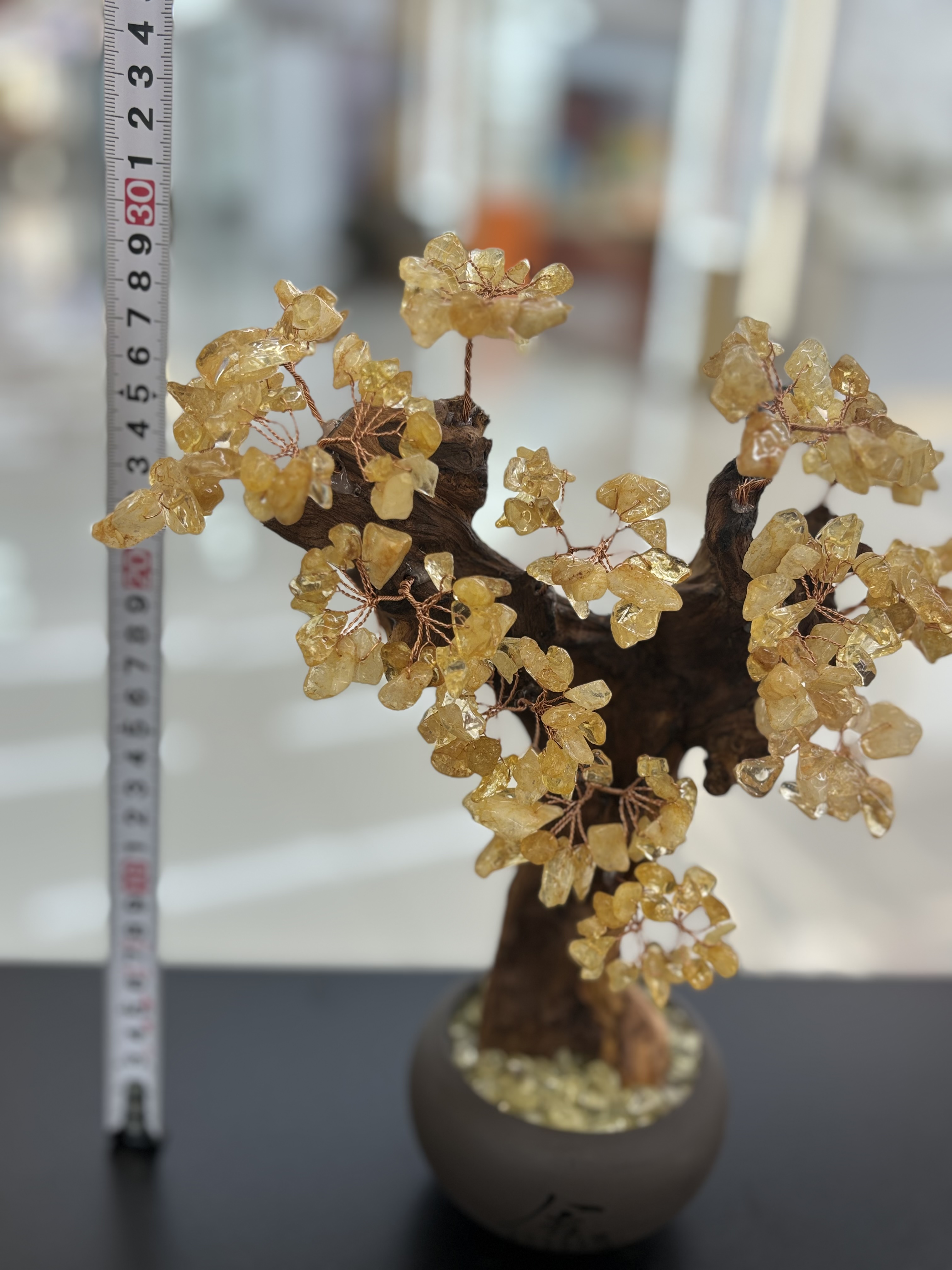 Natural citrino truco rico árbol de cosechadoras casa gabinete de vino tienda de xuan guang apertura de la empresa regalos decoración decoración estilo chino -12 detail image 6