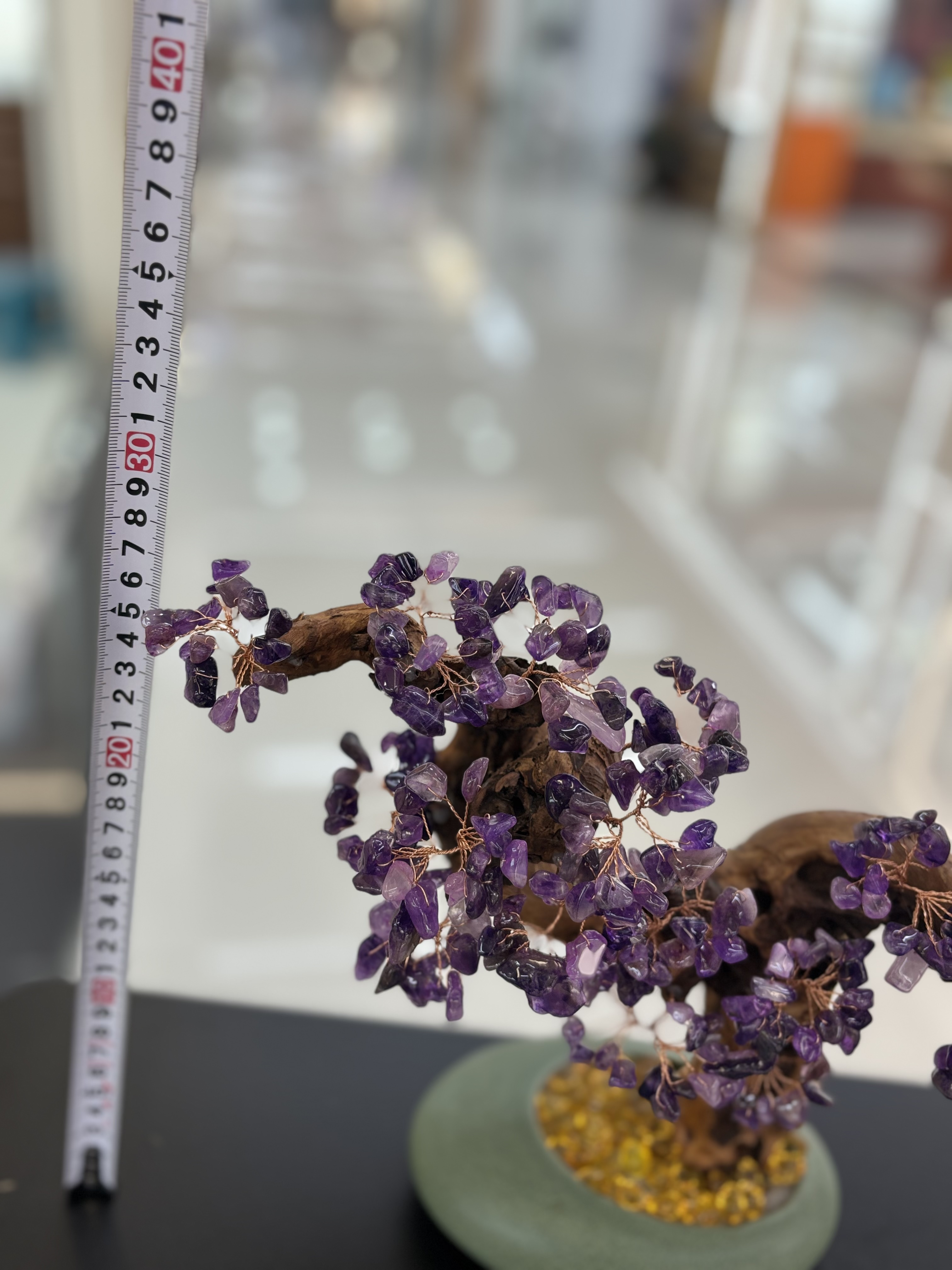 Natural amethyst tree ornaments for home living room, entrance hall, company front desk, attracting wealth, shaking money, warding off evil spirits, housewarming and opening ceremony gifts -16 detail image 6