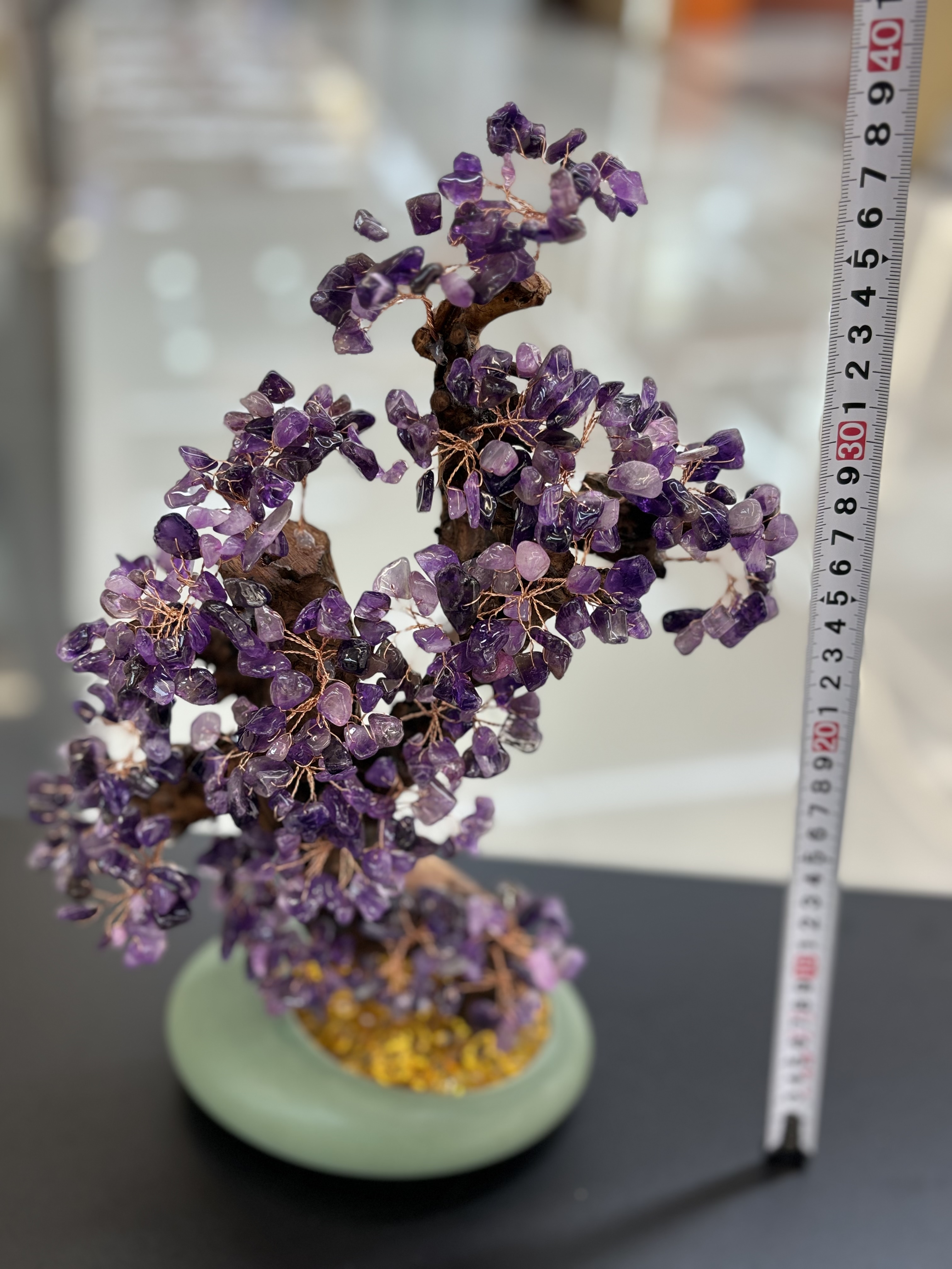 Natural amethyst tree ornaments for home living room, entrance hall, company front desk, attracting wealth, shaking money, warding off evil spirits, housewarming and opening ceremony gifts -20 detail image 8