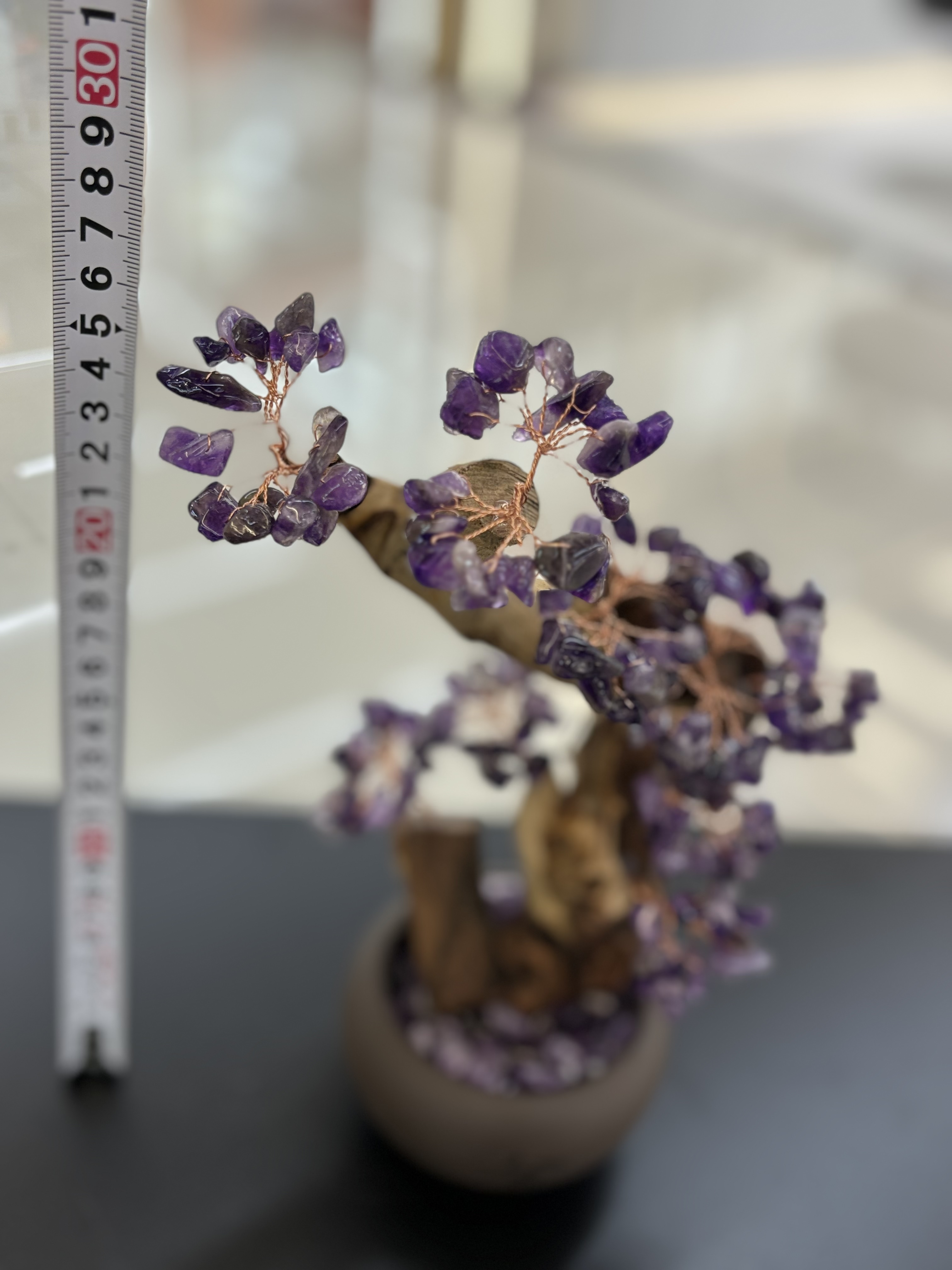 Natural amatista árbol de la exhibición hogar sala de estar puerta de la empresa recepción hacer dinero sacudiendo el dinero casa de la ciudad inauguración de la casa regalo -28 detail image 7