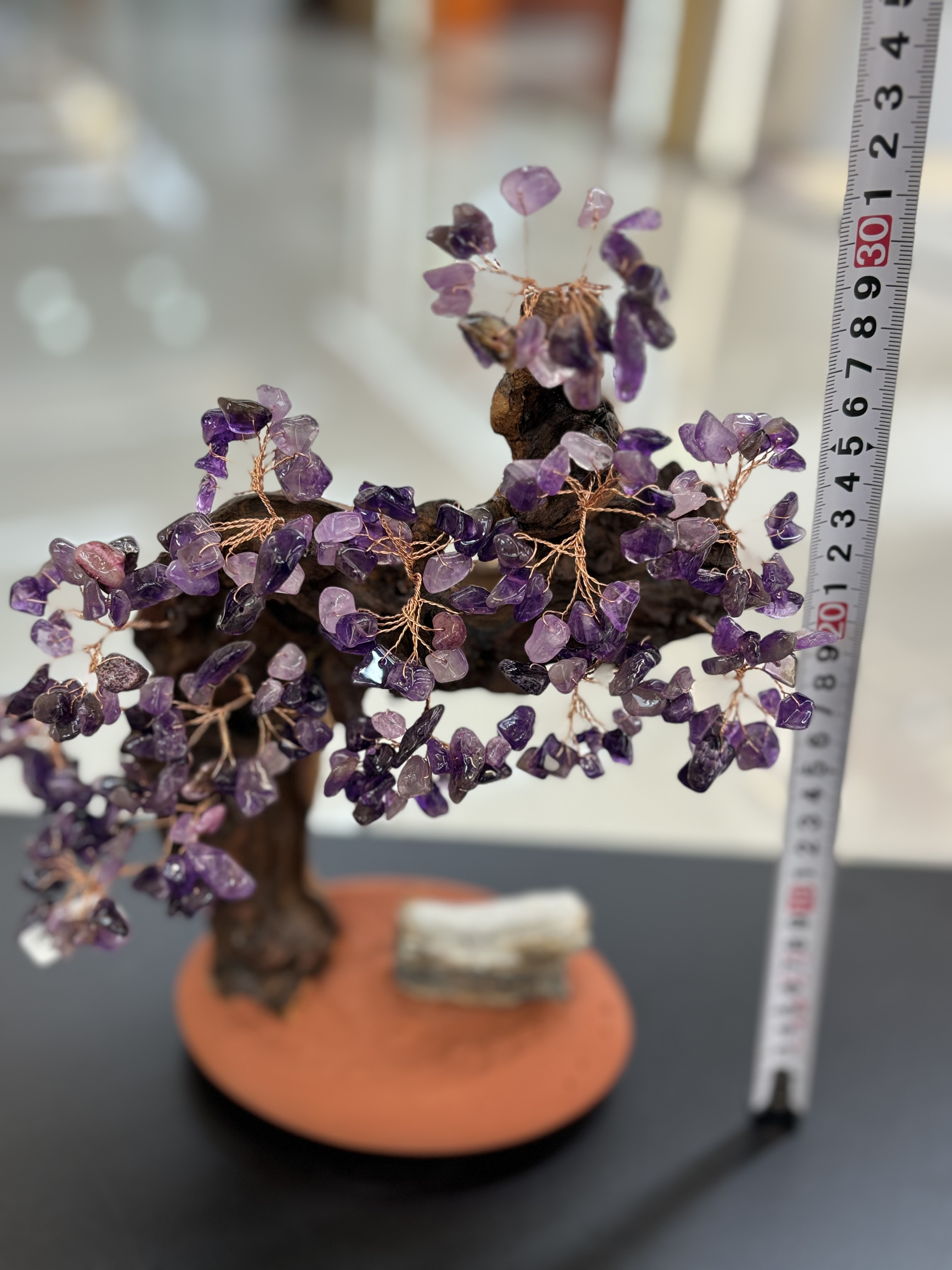 Natural amatista árbol de la exhibición hogar sala de estar puerta de la empresa recepción hacer dinero sacudiendo el dinero casa de la ciudad inauguración de la casa regalo -29 detail image 10