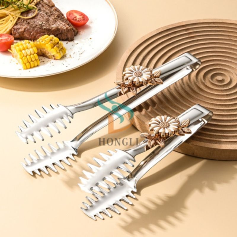 Accesorios girasol acero inoxidable multifunción clips de comida clips de pan ensaladas steak clips de comida inicio details Picture