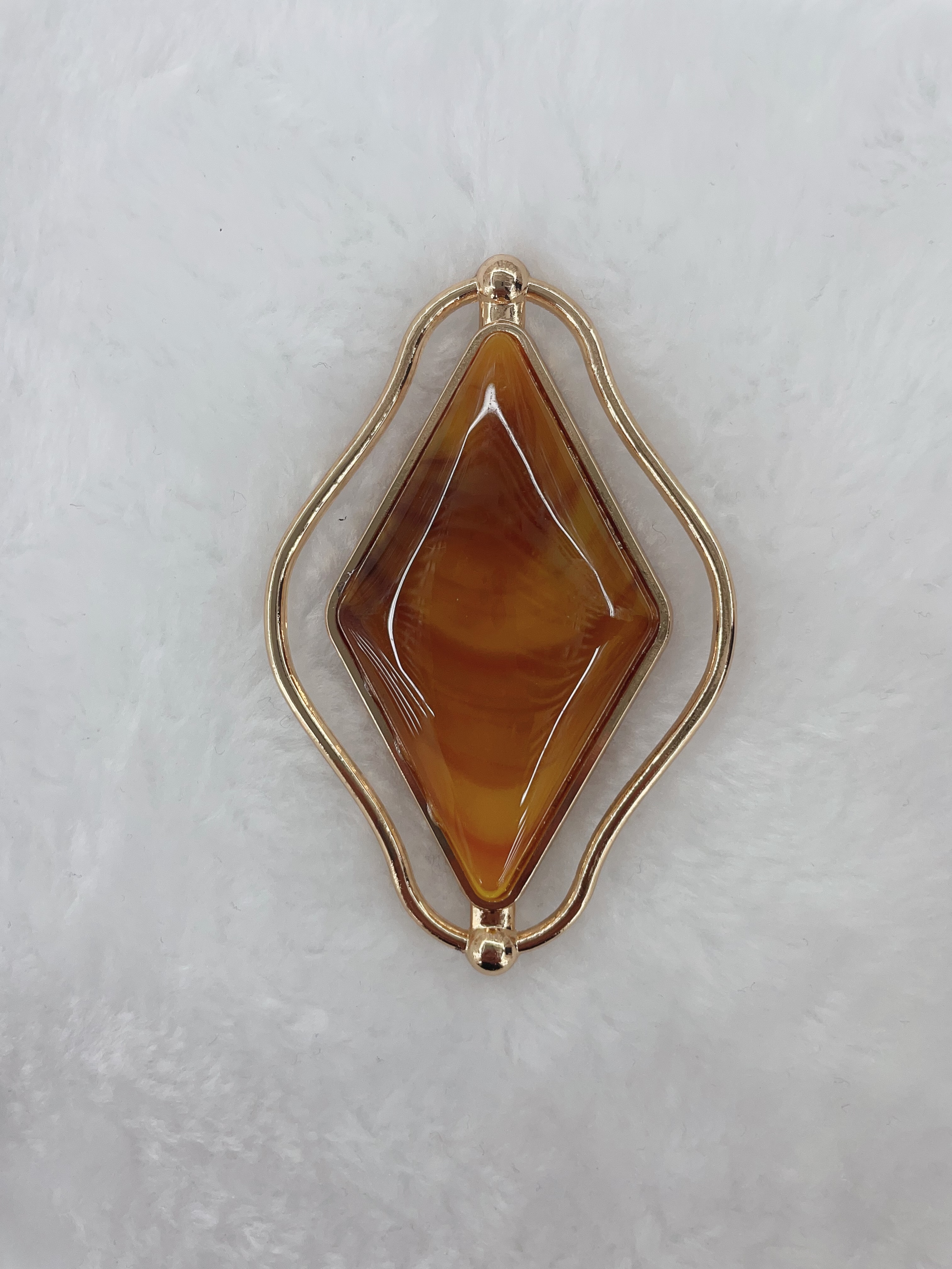 菱形金边仿石对扣服饰大衣风衣装饰搭扣跨境服装辅料加工定制配件 详情图10