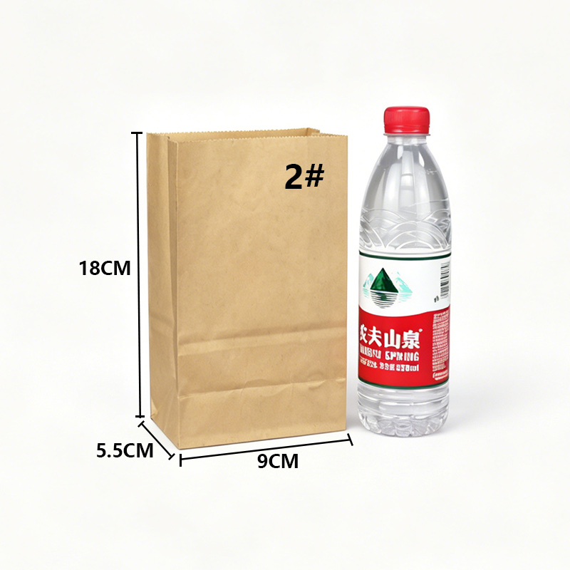 牛皮纸袋外卖打包袋食品袋小吃袋坚果袋糖果纸袋细节图