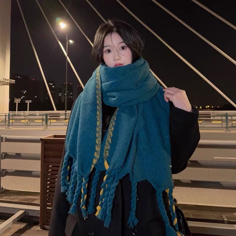 时尚多件套围巾帽子手套装饰飘带保暖秋冬三件套女男潮流百搭装饰飘带