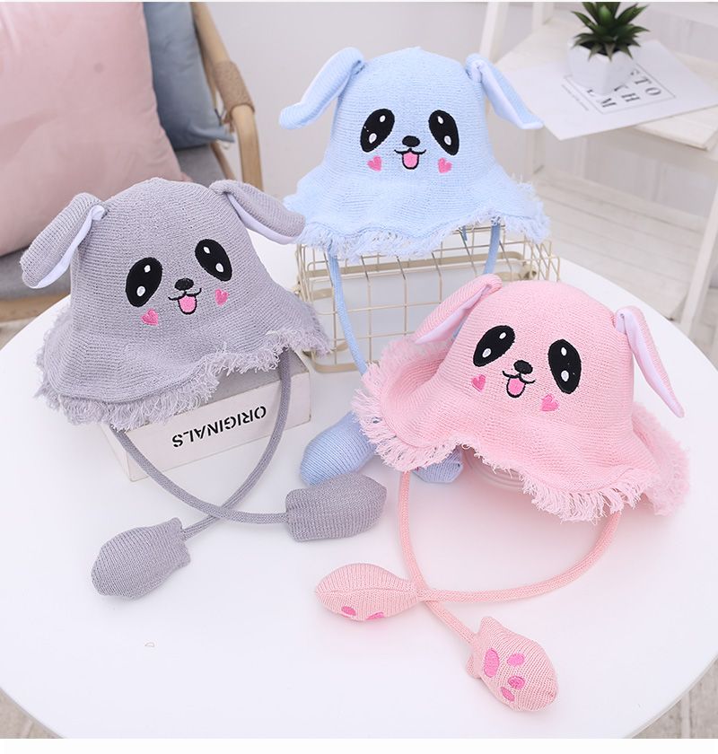 儿童春夏抖音同款会动的兔子耳朵帽网红同款可爱气囊捏耳朵渔夫帽详情图1