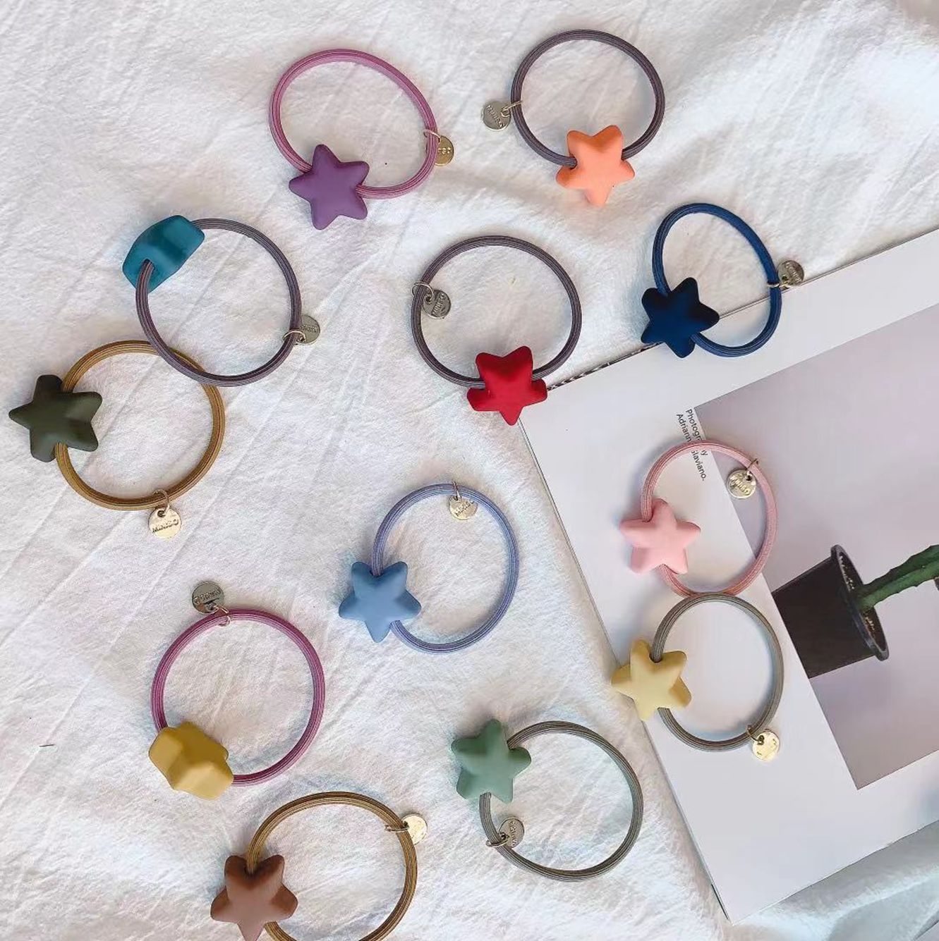 Yiwu Good Goods Cute Star Accessories Rubber Band CMfs008 Specification image