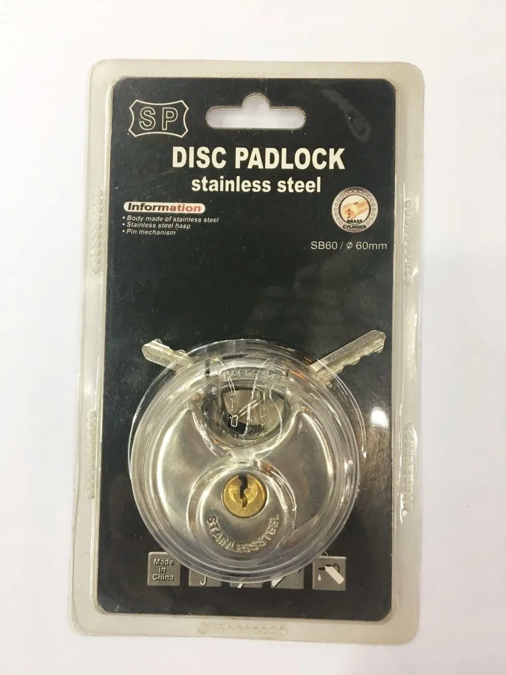 【 Fangyuan Lock Industry 】 Factory direct sales of 70mm round disc locks, crescent locks, warehouse door locks, and stainless steel padlocks detail image 11
