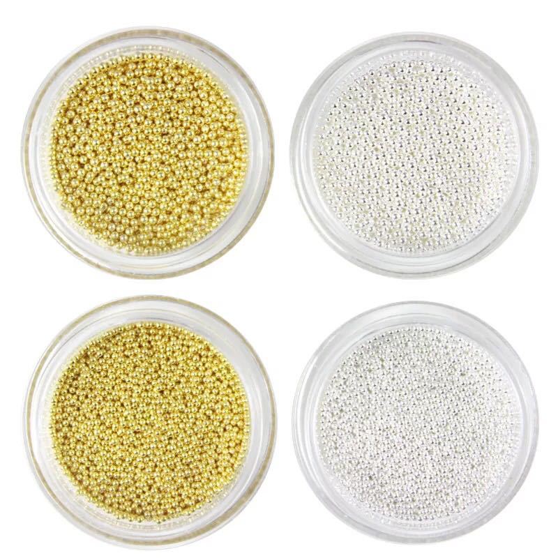 Nail art accessories, 1.0mm small steel balls, exquisite nail art decorations, gold, silver, rose, gold, gun black Specification drawing