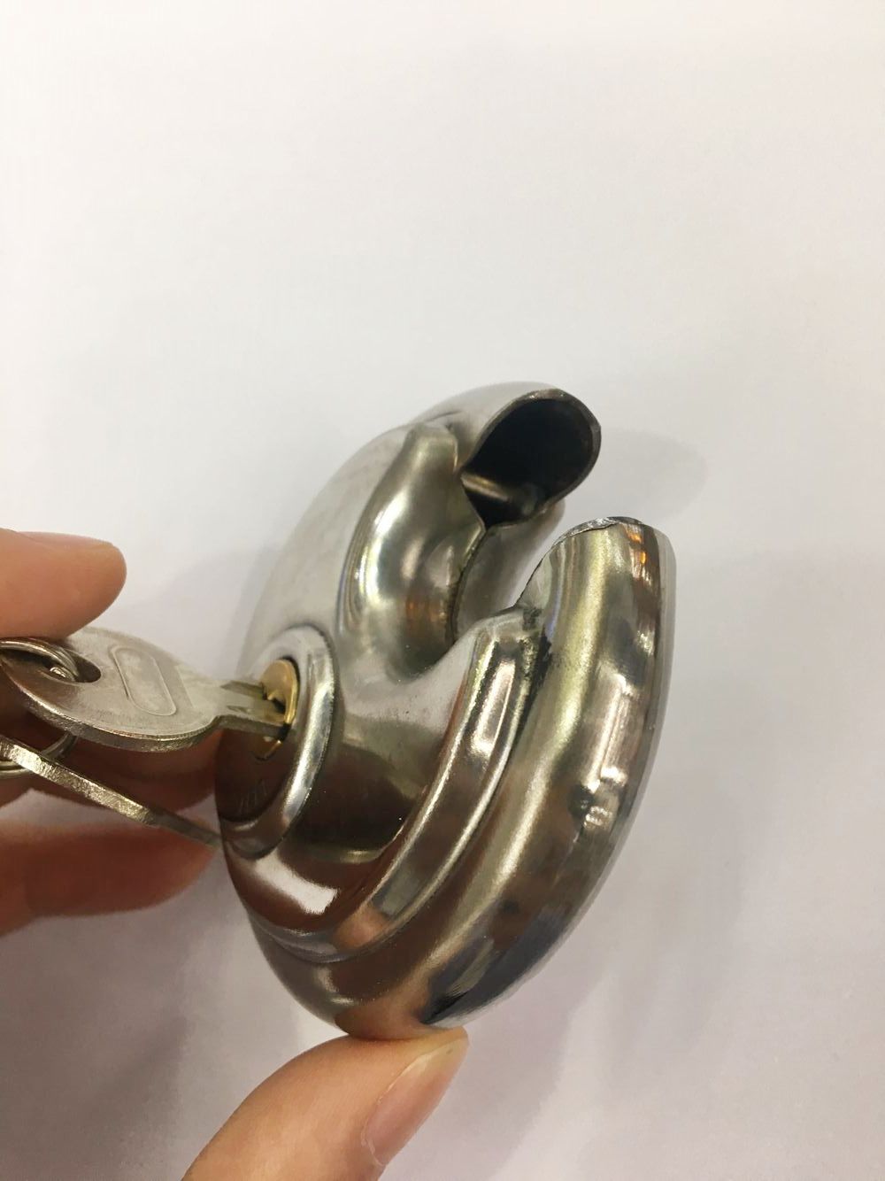 【 Fangyuan Lock Industry 】 Factory direct sales of 70mm round disc locks, crescent locks, warehouse door locks, and stainless steel padlocks detail image 5