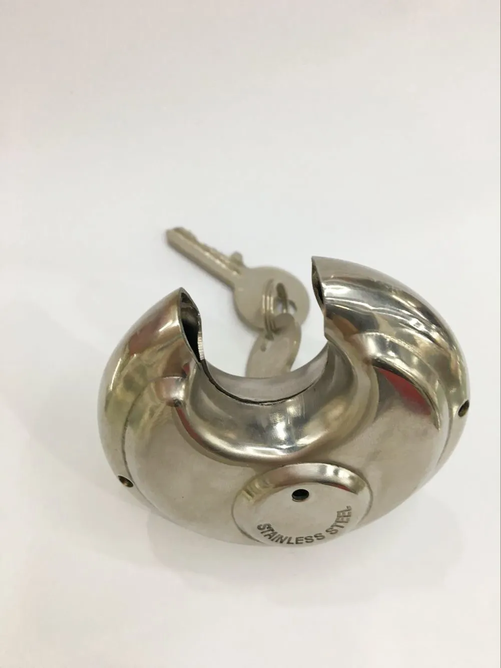 【 Fangyuan Lock Industry 】 Factory direct sales of 70mm round disc locks, crescent locks, warehouse door locks, and stainless steel padlocks detail image 6