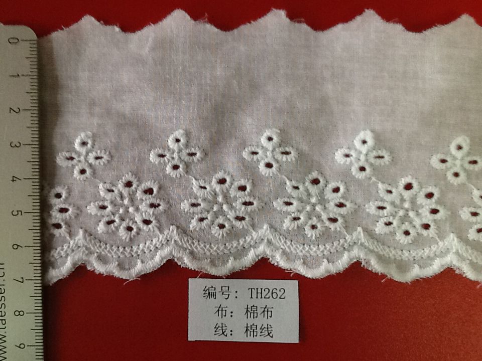 Cotton thread hollowed-out lace TH262