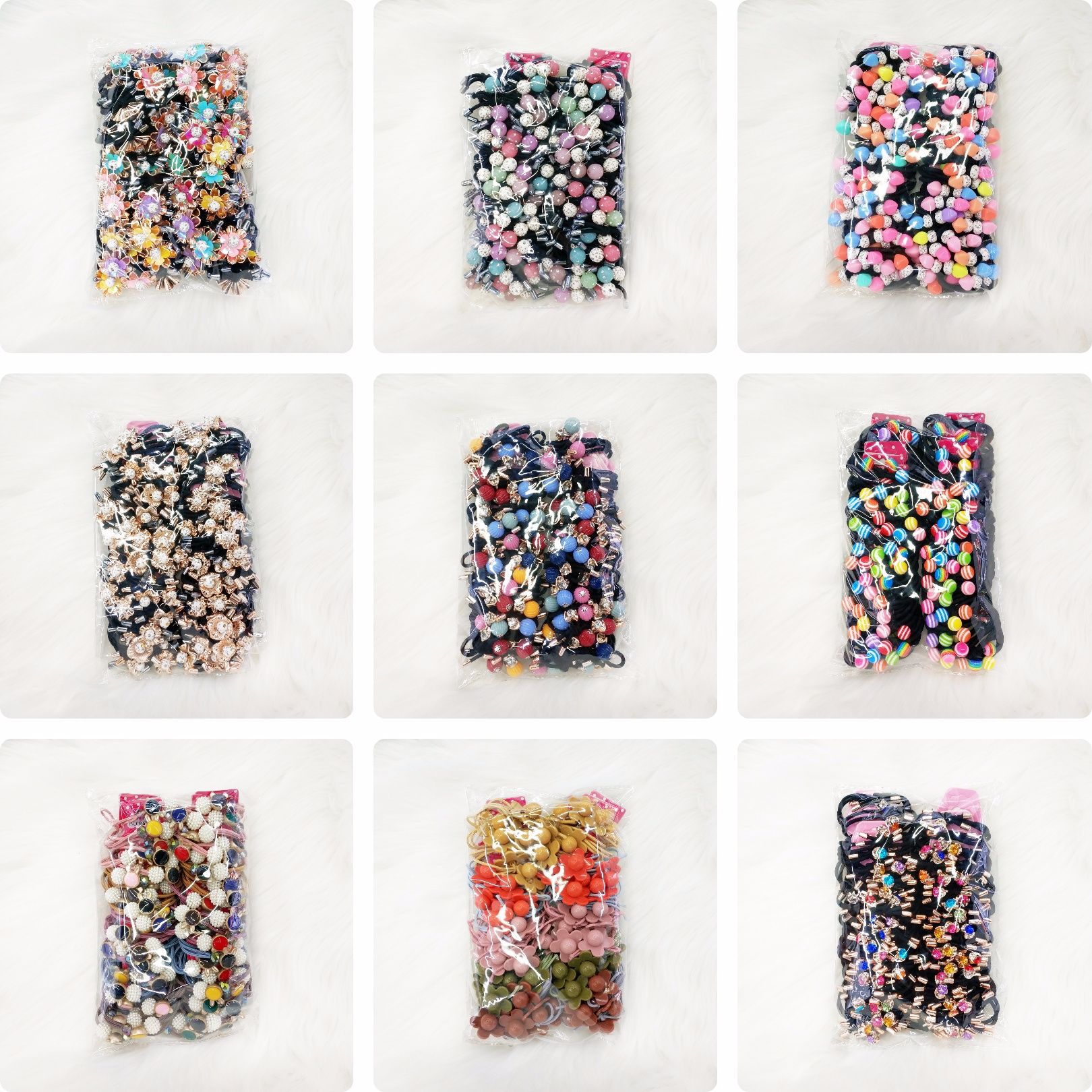 Card pack rubber band 2 pack 30 card 2 card a total of 60 32 yuan/bag style random hair thumbnail
