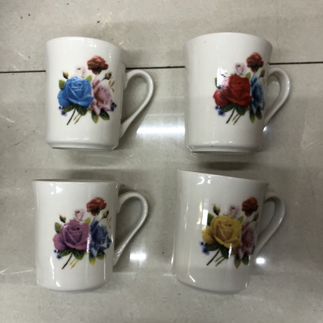 陶瓷玫瑰花咖啡杯产品图