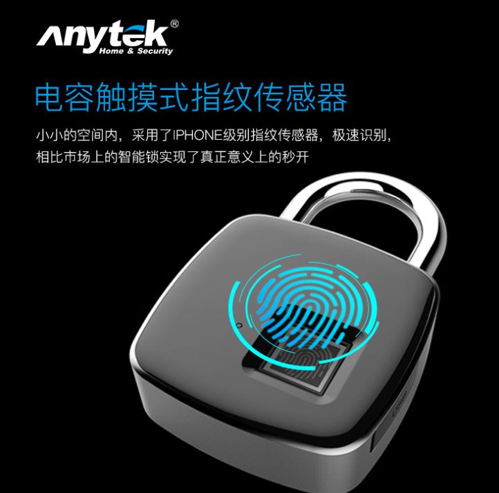Yiwu good cargo P3 fingerprint lock candado digital inteligente electrónico detail image 1