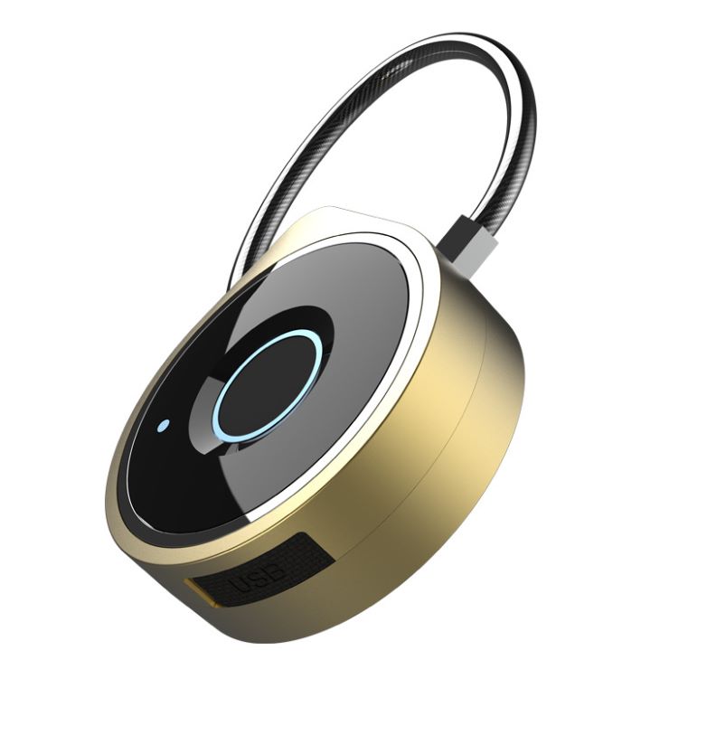 Yiwu good cargo W9 bloqueo de huellas dactilares bluetooth huella dactilar candado portátil APP bloqueo de huellas dactilares detail image 3