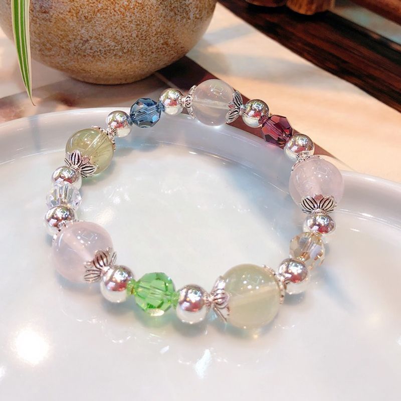 Yiwu Selection natural crystal bracelet Pearl crystal bracelet elastic small fresh bracelet thumbnail