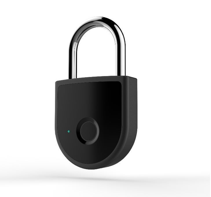 Yiwu good cargo W10 bloqueo de huellas dactilares bluetooth huella dactilar candado portátil APP bloqueo de huellas dactilares detail image 1