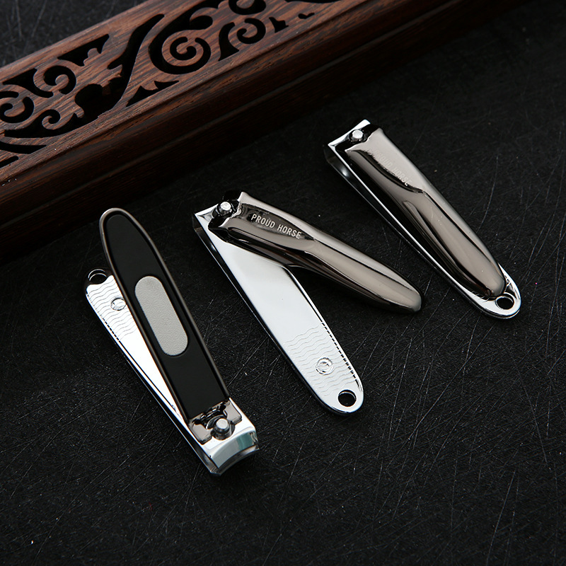 Stock stainless steel medium-sized nail clippers, creative nail clippers, flat-cut nail clippers for trimming nails on hands and feet Item Picture