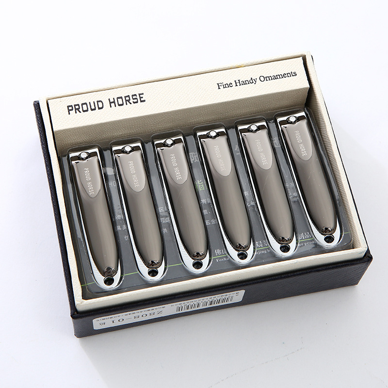 Stock stainless steel medium-sized nail clippers, creative nail clippers, flat-cut nail clippers for trimming nails on hands and feet