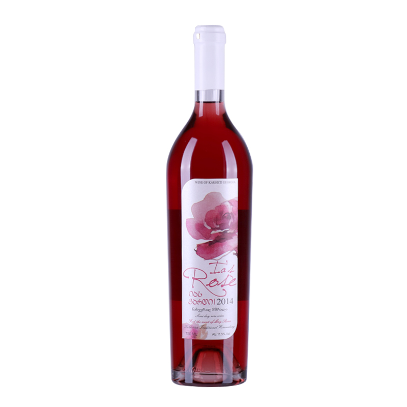 格鲁吉亚红酒 原装原瓶进口 女士 玫瑰佳人半干桃红葡萄酒图