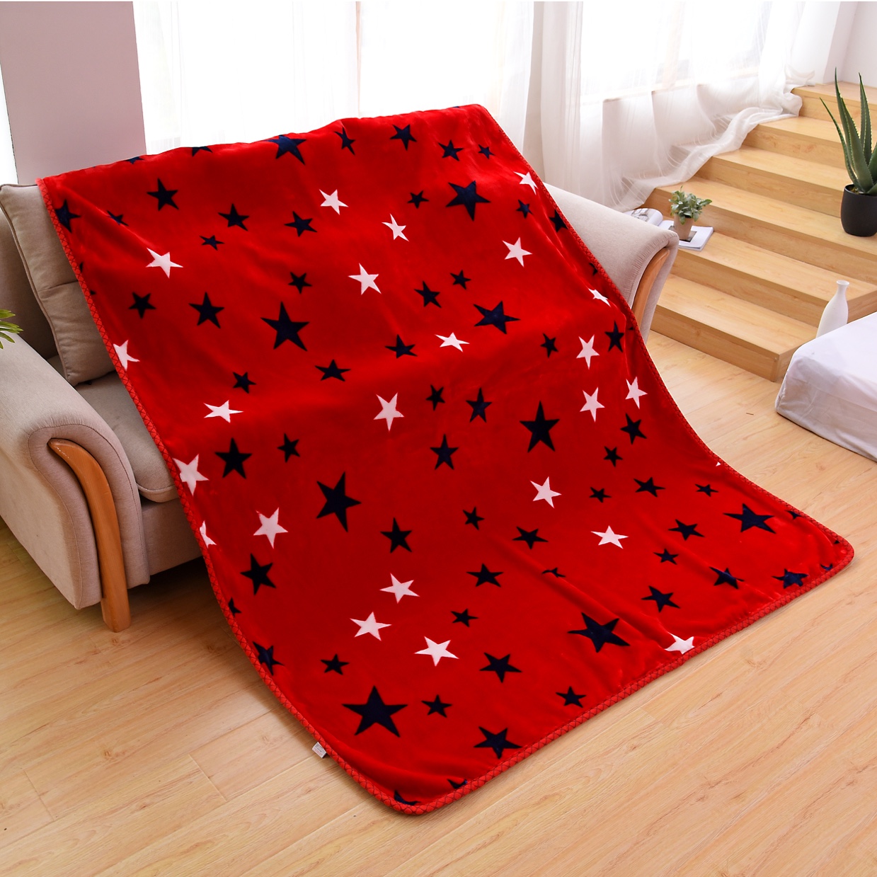 Jiali Lily bedding student blanket Cloud blanket can be machine washed