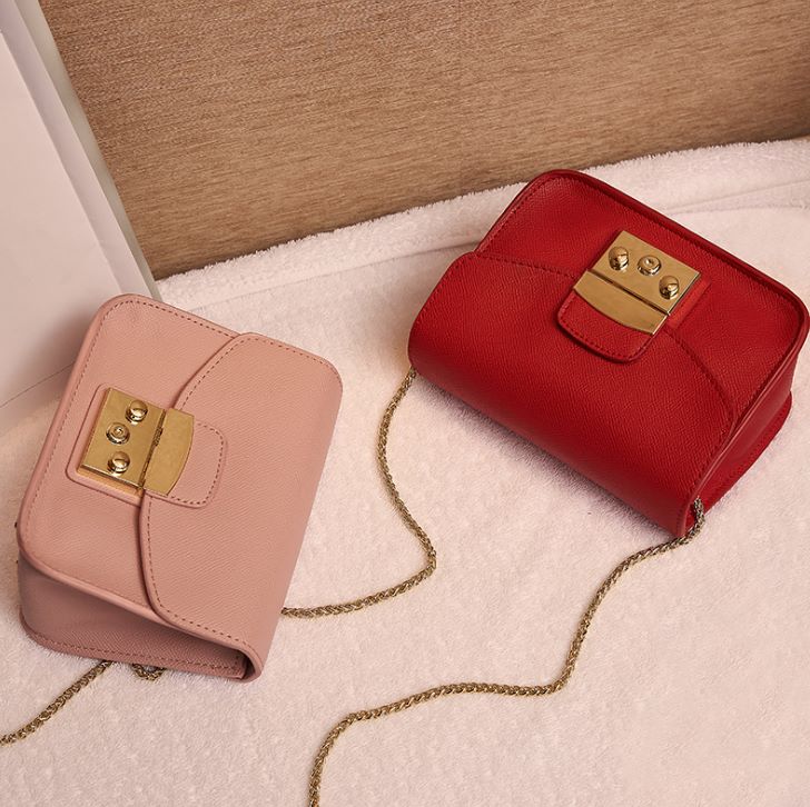 Yiwu Selection New fu Leather small square bag pull chain mini bag ladies one-shoulder cross-body bag thumbnail