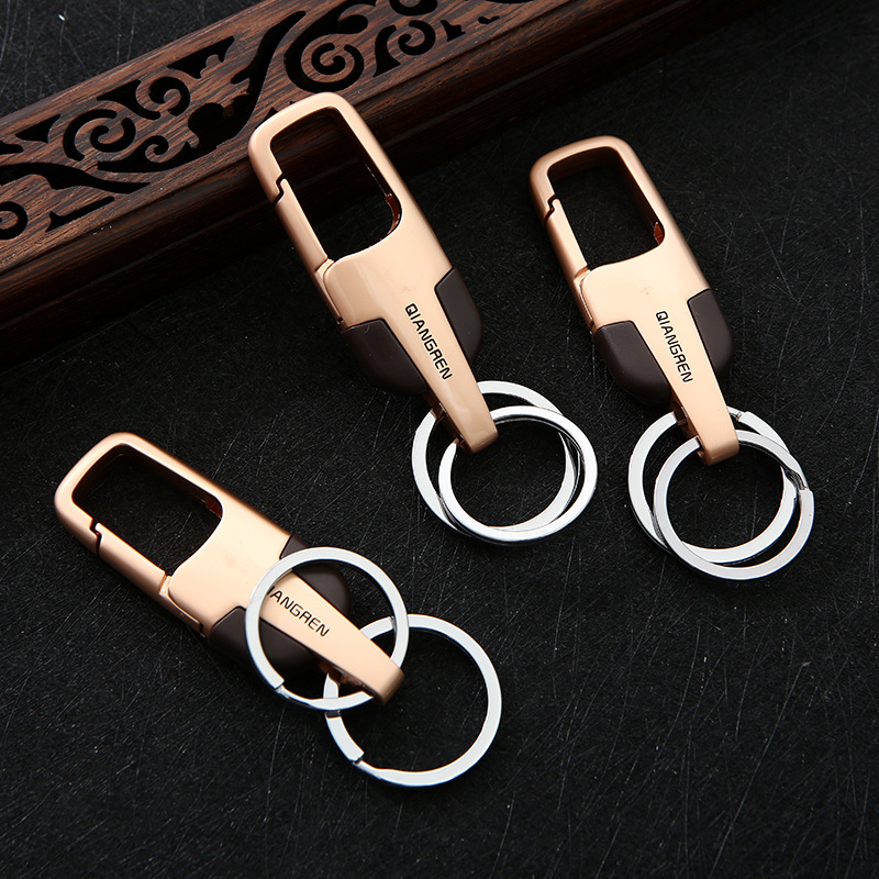 Guangdong Jinda Qiangren T4376 Keychain Zinc alloy car keychain High-end Men's waist buckle Item Picture
